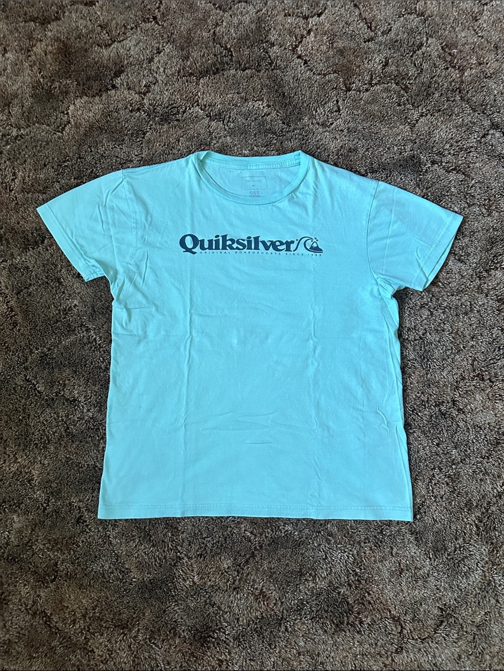Quiksilver Light Aqua Logo Short Sleeve Tee